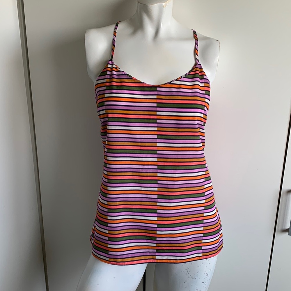 J.Crew Racerback size 4 multicolor tank top